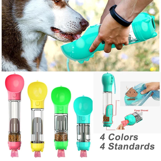 Botella multifuncional para perro 3 en 1